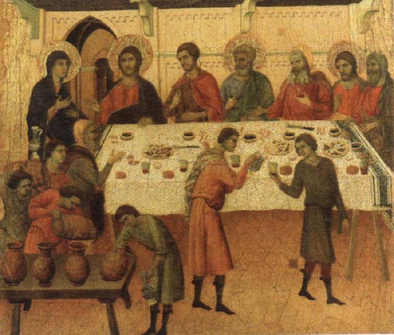 Duccio di Buoninsegna The marriage Feast at Cana Germany oil painting art